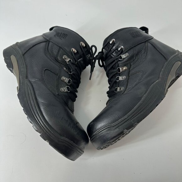 Drew Black Leather Lace-Up Ankle Boots For Men Size 9.5 - Picture 11 of 16